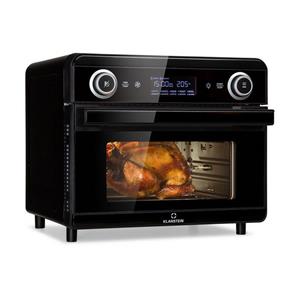 Klarstein Heißluftfritteuse AeroVital Jumbo 3-in-1 Heißluftfritteuse Toaster Dörrautomat 1550 W 18 Liter, 1550 W