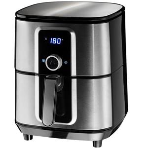 tectake - Airfryer Ben 10,2 l - heteluchtfrituur - friteuse - touchscreen - zilverkleurig