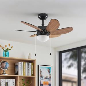 Starluna Minja Deckenventilator Holzflügel schwarz