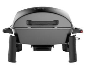 Nexgrill Gasgrill »Fortress 1-Brenner Tischgrill«, Bis zu 300°C, Gusseisen Grillrost, Portabler Camping Gas Grill mit Edelstahlbrenner 3,1kw und Piezozündung, Gasgriller mini