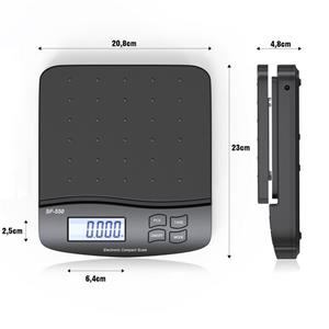 Zedelmaier Feinwaage » Digitale Waage, eine Waage für alle Zwecke (Haus/Büro/Lager/Markt), LCD Anzeige, Grammgenau, Batterien enthalten«, Bis 30kgs Tara, PCS, ABS