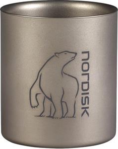 Dubbele wand mug zonder handvat in titanium Nordisk