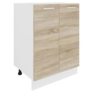 VCM Küchenschrank Breite 60 cm Drehtüren Unterschrank Küche Küchenmöbel Esilo weiß-kombi