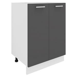 VCM Küchenschrank Breite 60 cm Drehtüren Unterschrank Küche Küchenmöbel Esilo weiß