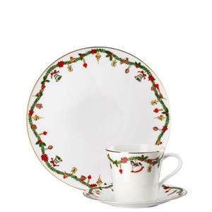 Hutschenreuther Geschirr-Set »Nora Christmas Gedeck 3-tlg.« (3-tlg), Bone China