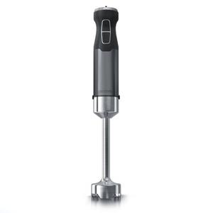 Arendo Stabmixer, 1000 W, Edelstahl Stabmixer in grau Handmixer - Pürierstab - stufenlose Regelung