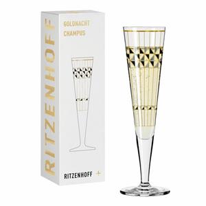 Ritzenhoff Champagnerglas »Goldnacht Champagner 006«, Kristallglas, Made in Germany