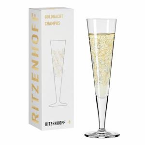Ritzenhoff Champagnerglas »Goldnacht Champagner 009«, Kristallglas, Made in Germany