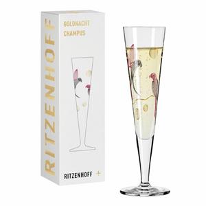 Ritzenhoff Champagnerglas »Goldnacht Champagner 016«, Kristallglas, Made in Germany