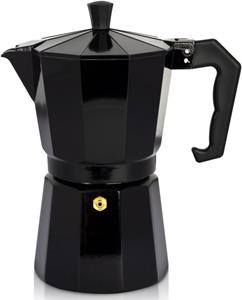 Krüger Espressokocher Italiano NERO, Aluminium