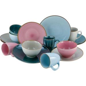 CreaTable Combi-servies Cosy Day in trendy pastelkleuren (set)