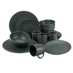 CreaTable Combi-servies Soft Touch Black halfglans glazuur (set)