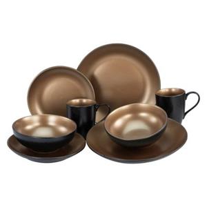 Creatable Kombiservice Glamour Steinzeug gold