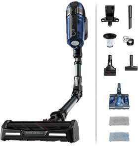 Rowenta Akku-Hand-und Stielstaubsauger RH98C8 X-Force Flex 12.60 Aqua, beutellos, leistungsstark, Aqua Düse, hohes Fassungsvermögen, Flex-Gelenk