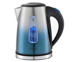 Michelino Wasserkocher Edelstahl Wasserkocher 1,7 Liter, 1850 W, 360° drehbarer Sockel