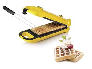 Princess Waffeleisen, 700 W, für 2 dicke Belgische & Brüsseler Waffeln gleichzeitig, Doppel Wafflemaker, kleine Waffelmaschine mit Waffel-Gabel