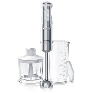 Arendo Stabmixer, 1000 W, Edelstahl Stabmixer Set - vierflügeliges Messer - Pürierstab - Variabler Geschwindigkeitsregler + Turbotaste
