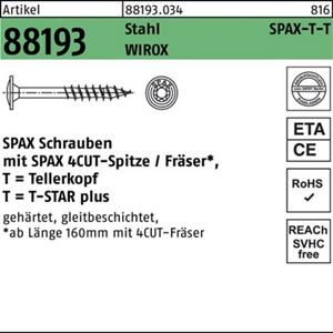 SPAX 0251011002605 Riembouten 10 mm 260 mm T-STAR plus Staal 25 stuk(s)