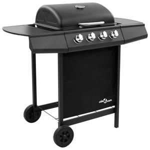 VIDAXL Gasgrill »Gasgrill mit 4 Brennern Schwarz«