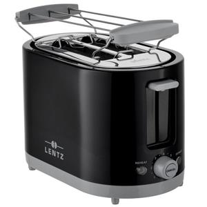 Lentz Toaster 2-Scheiben Toaster mit Auftaufunktion, 750 W