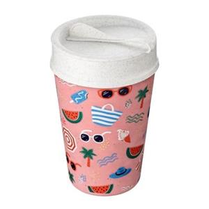 Koziol ISO TO GO HOLIDAYS Thermobecher 400ml Isolierbecher rosa