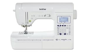 Brother Nähmaschine Innov-is F410, 104 Programme, Transportsystem rechteckig, Unterfaden-Schnellautomatik, Aufspulautomatik