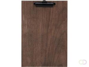 Securit menukaart Clipboard, ft 33 x 23 cm, uit walnoot