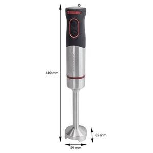 Classbach Stabmixer C-SMS 4001, Edelstahlgehäuse mit ergonomischem Soft Touch-Griff, laufruhiger DC-Motor, inkl. Edelstahl Mixstab und Schneebesen, variable Geschwindigkeitsregulierung, auch f&uu