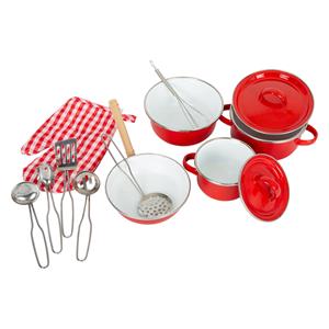 Small Foot - Pans and Cookware Set Red 11dlg.