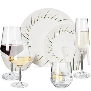 Moritz Geschirr-Set »Camping Geschirr Limon + Gläser 16 - 32 tlg aus«, Melamin