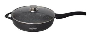 Cheffinger Grillpfanne »Grillpfanne Alu Guss Ø28cm Steakpfanne Fischpfanne Pfanne braten INDUKTION«