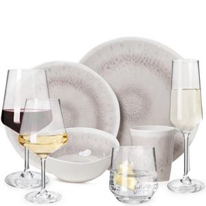 Moritz Geschirr-Set »Camping Geschirr Amboss + Gläser 16 - 32 tlg aus«, Melamin