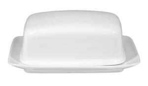 Seltmann Weiden Geschirr-Set »Butterdose 1/2 Pfd Rondo weiss uni 7 von Seltmann«, Porzellan