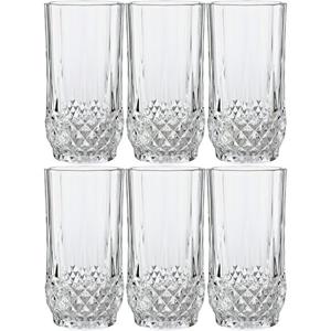 CRISTAL D´ARQUES Longdrinkglas »Longdrinkglas Longchamp ECLAT 6er Pack 280 ml«, Glas