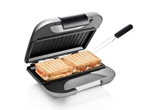 PRINCESS Sandwichmaker, 750 W, Toaster Snack & Panini-Maker kleiner Low fat Kontaktgrill Indoorgrill