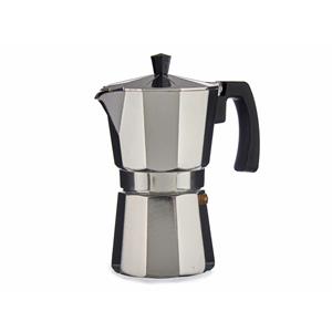 Bigbuy Espressokocher Italienische Kaffeemaschine 3 Tassen Aluminium Espressokocher Mokka-Kanne