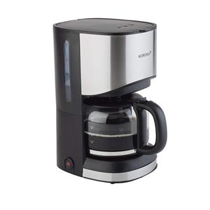 Korona Filterkaffeemaschine Kaffeemaschine 10252, Schwarz / Edelstahl, 10 Tassen, 1,25 L, 1x4 Filtereinsatz, 80 Watt, Abschaltautomatik, Wasserstandsanzeige, Warmhaltefunktion, Kaffeeautomat