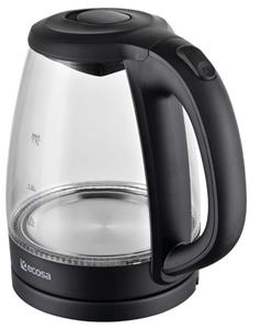 Ecosa Wasserkocher EO-680, 1,7 l, 2200 W, Glaswasserkocher, Blaue LED-Beleuchtung, BPA-frei
