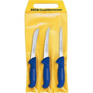 F. DICK Messer-Set » Fleischer-Messer Set ErgoGrip 3tlg, 2 Ausbeinmesser und 1 Sortiermesser«