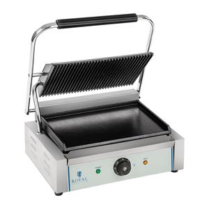 Royal Catering Contactgrill - geribbelde bovenste bakplaat - 2200 W