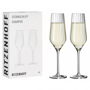 Ritzenhoff Champagnerglas »Sternschliff«, Kristallglas