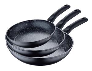 Cheffinger Pfannen-Set »3er Pfannenset Induktion Set Antikratz Bratpfannen Pfanne Antihaft Induktions-Bratpfanne ø 20 cm, ø 24 cm, ø 28 cm«, (3-tlg)