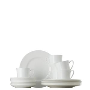 Rosenthal Kaffeeservice »Jade Weiß Kaffeeset 18-tlg.« (18-tlg), Fine China-Porzellan, Bone China