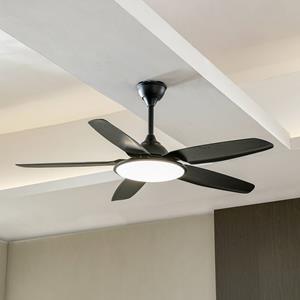 Starluna Divian LED-Deckenventilator, CCT, schwarz