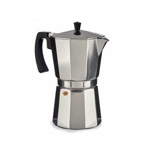 Kinvara Percolator Italiaans koffiezetapparaat - Aluminium - zilver - 650 ml - Koffiezetter -