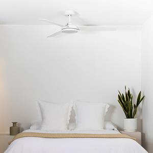FARO BARCELONA LED-Deckenventilator Barth mit Leuchte, weiß