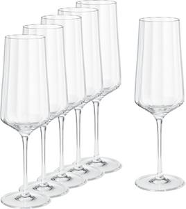 Georg Jensen Champagnerglas »Bernadotte 27 cl klar 6 Stk. Höhe 22,0 cm, Ø 6,5 cm, bleifreies Kristallglas«