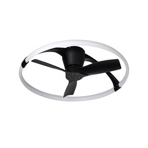 Mantra Iluminación LED-Deckenventilator Nepal Mini, App, schwarz/weiß