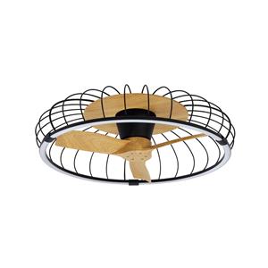 Mantra Iluminación LED-Deckenventilator Nature, CCT App schwarz/buche
