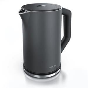 Arendo Wasserkocher, 1,5 l, 2200 W, Edelstahl Wasserkocher mit Temperatureinstellung 40-100 Grad - 1,5 Liter